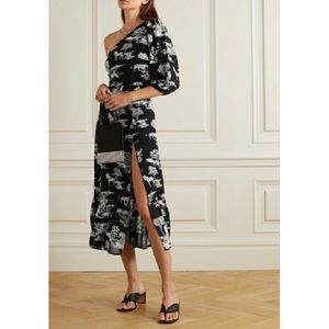 Reformation Freeport Safari Maxi Dress One Sleeve